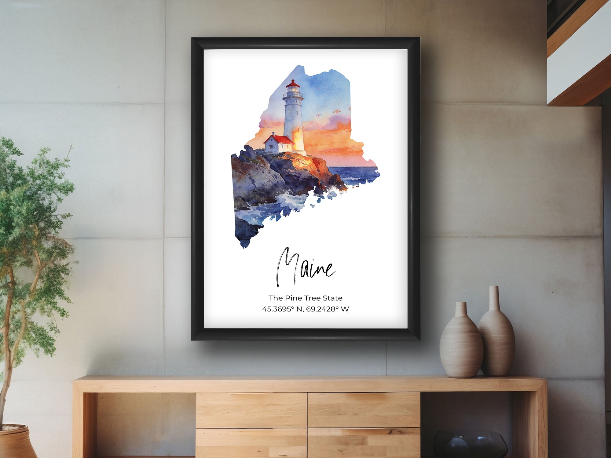 Maine State Map