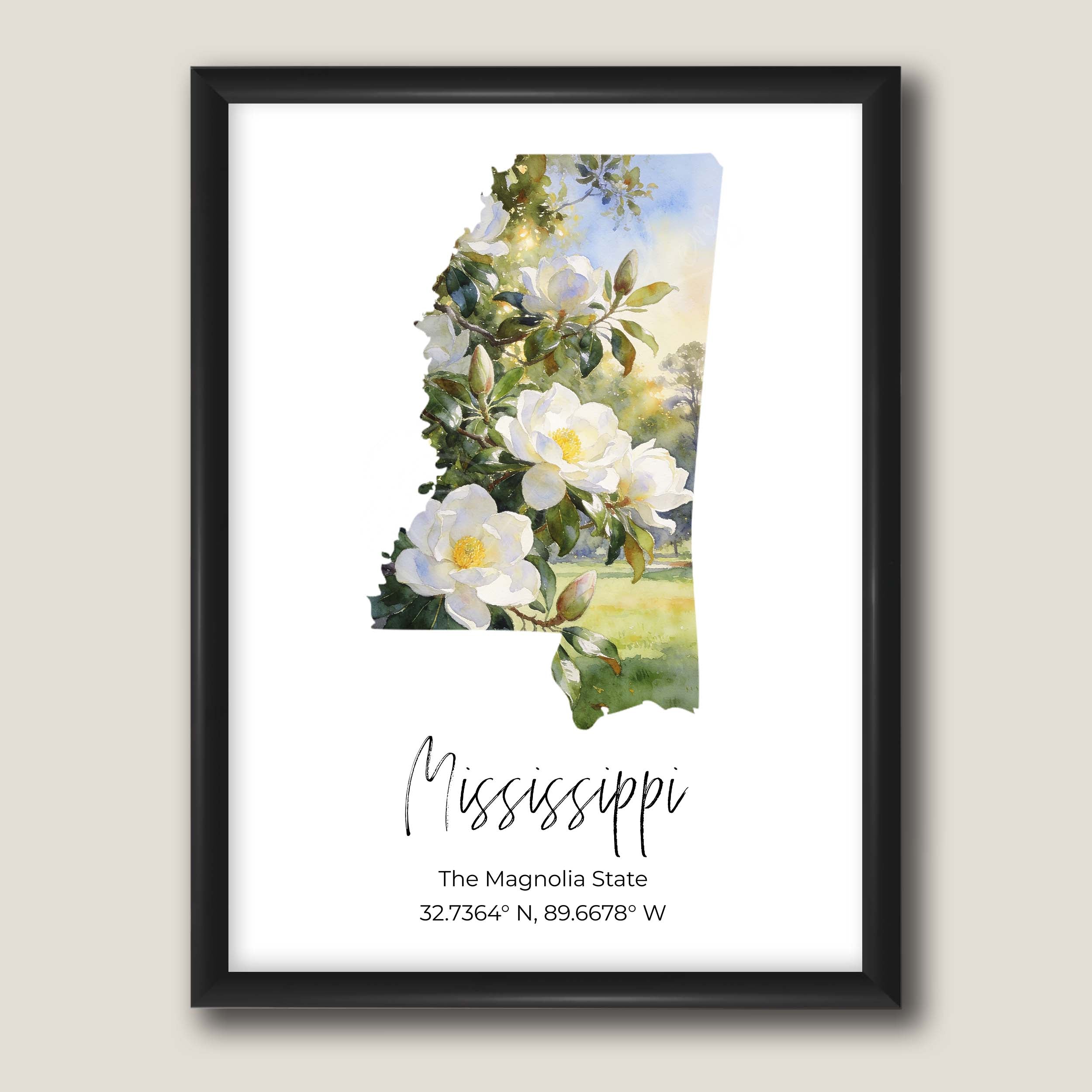 Mississippi State Map