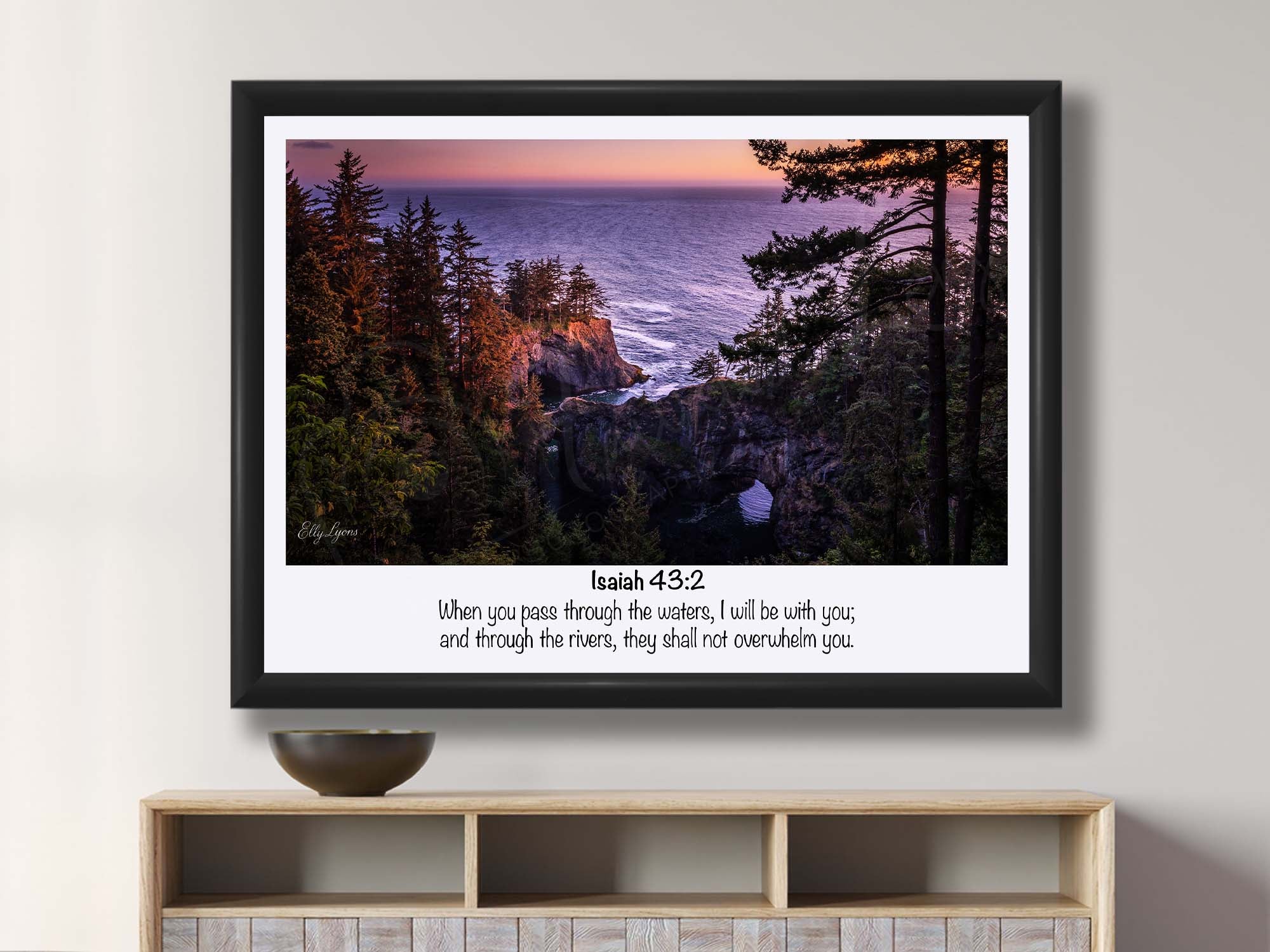 Isaiah 43:2 Coastal Fine Art Print “Through the Waters”