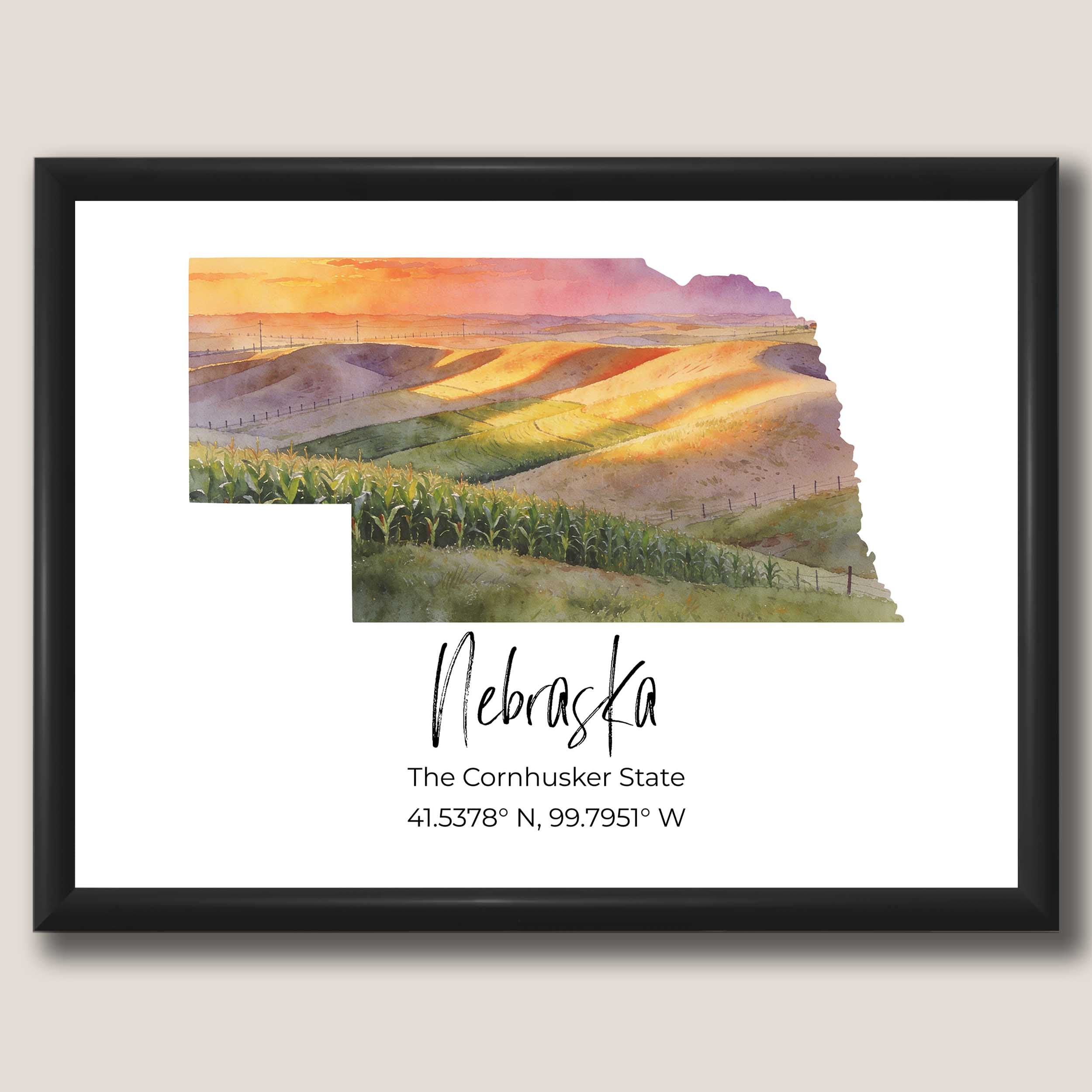 Nebraska State Map