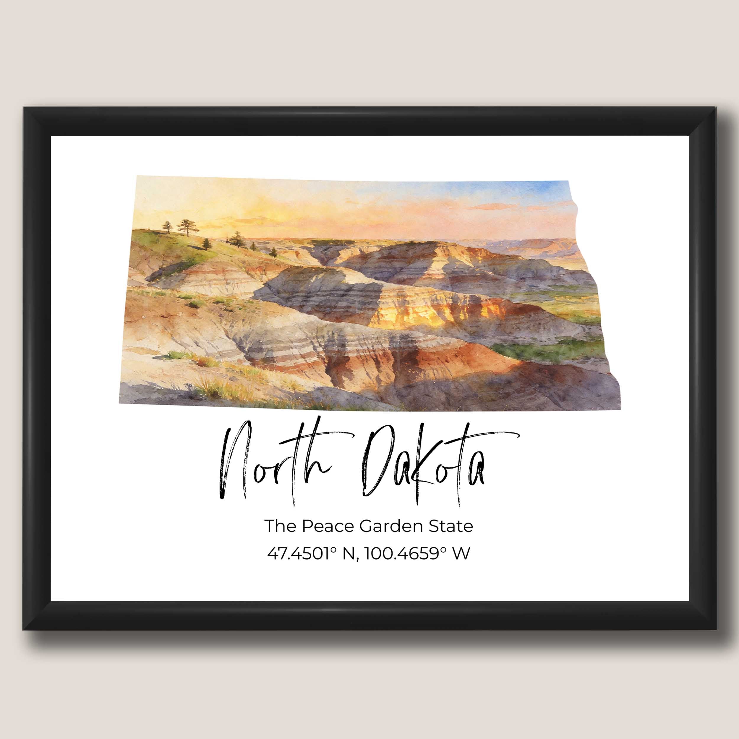 North Dakota State Map