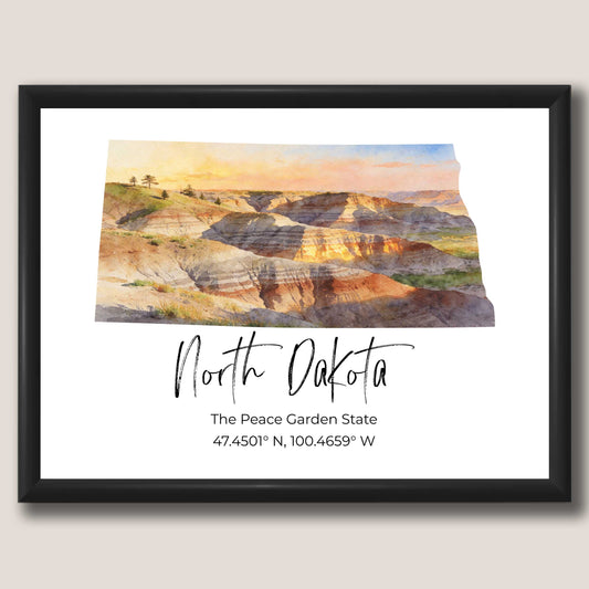 North Dakota State Map