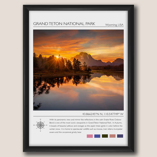 Grand Teton National Park Travel Poster