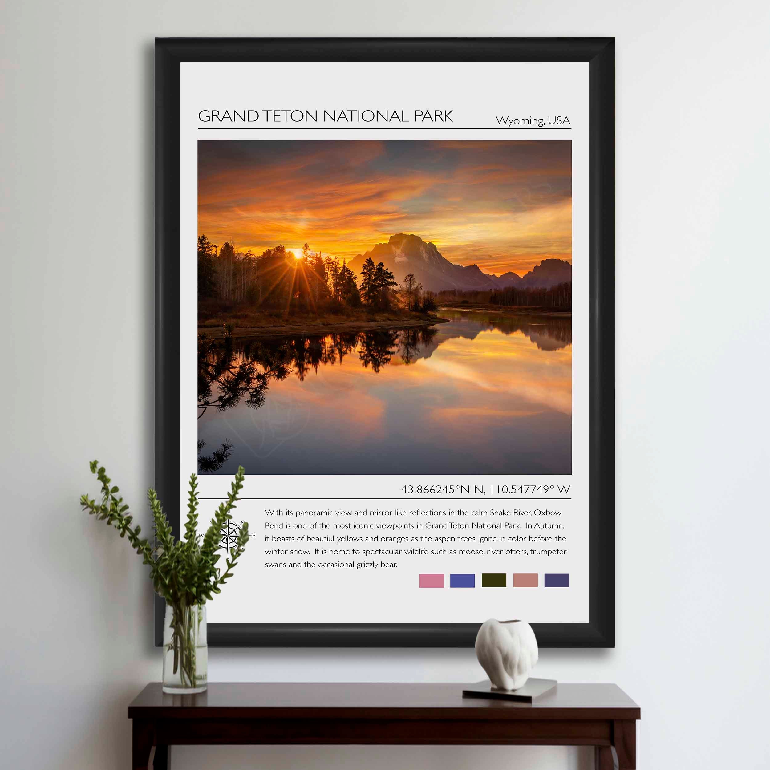 Grand Teton National Park Travel Poster