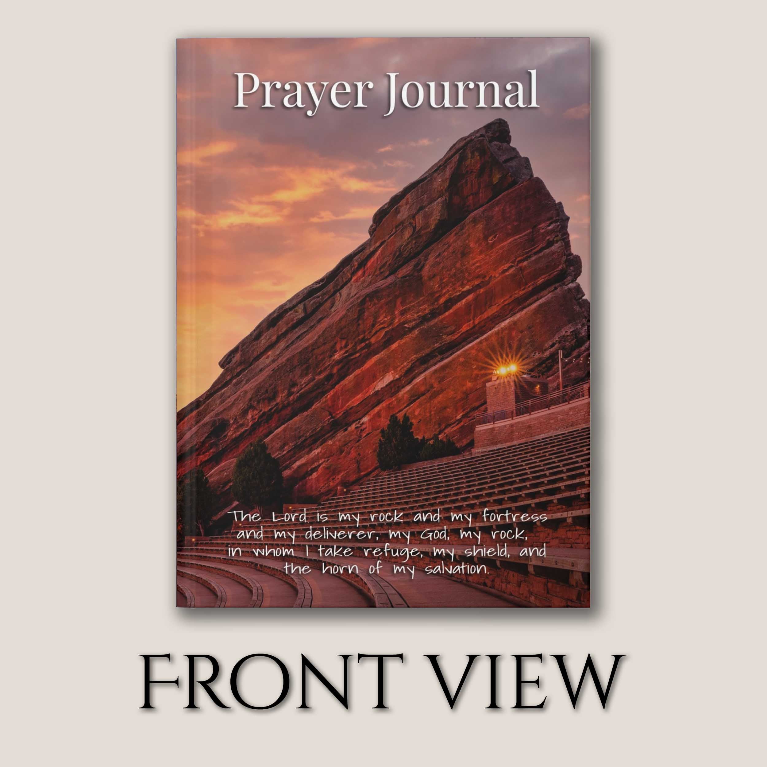 Prayer Journal Hardcover, Red Rocks Amphitheatre