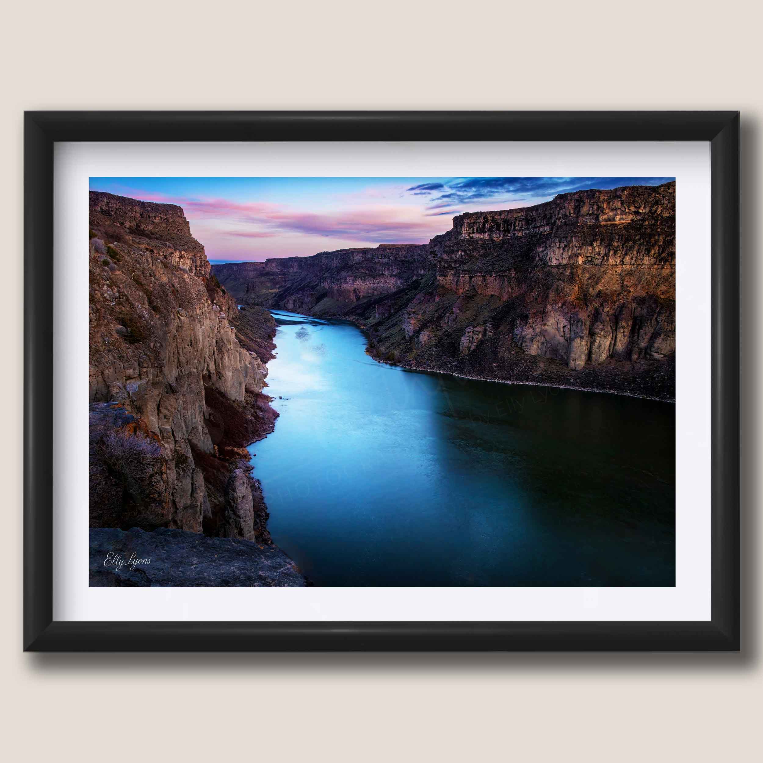 Snake River Canyon in Idaho at sunrise fine art print