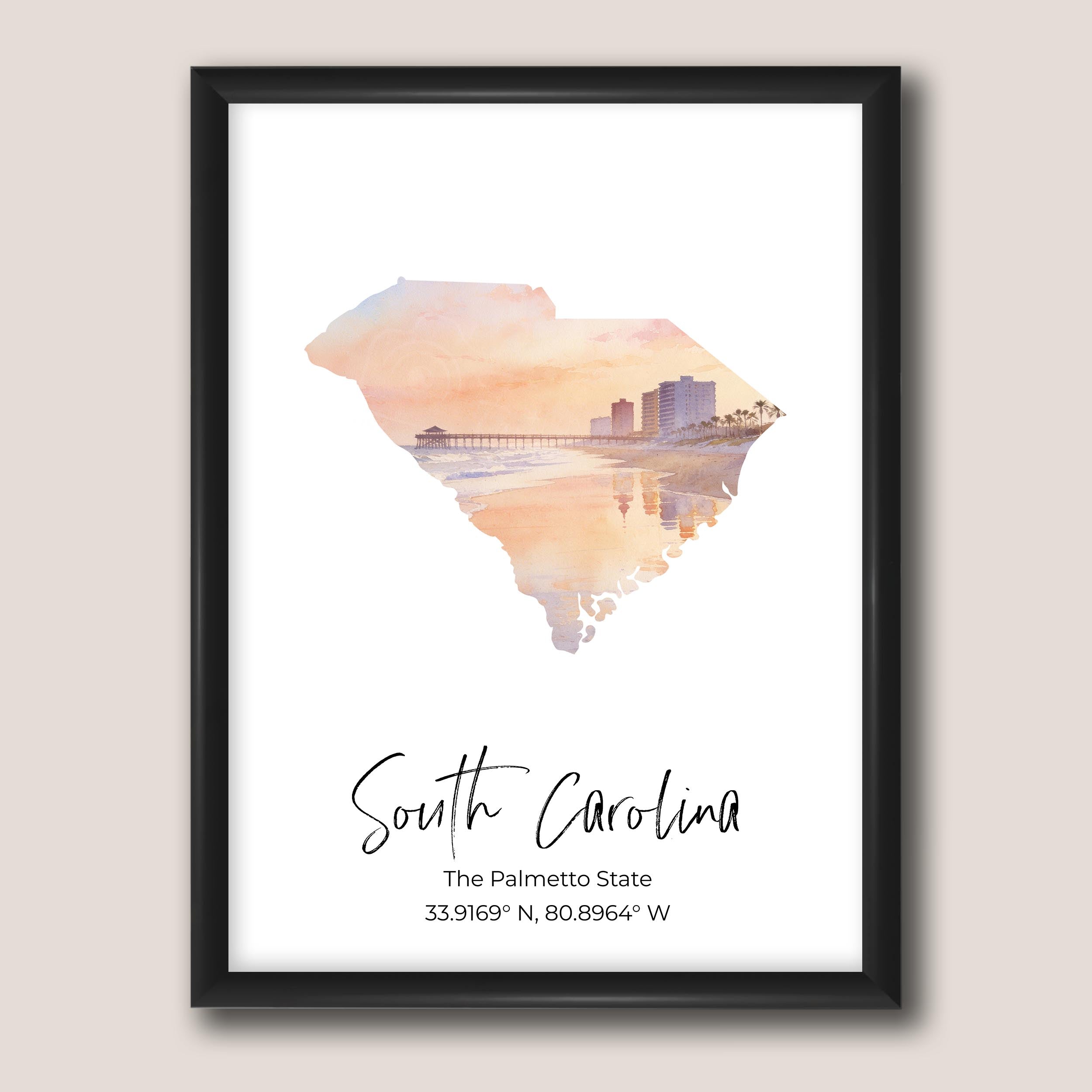 South Carolina State Map