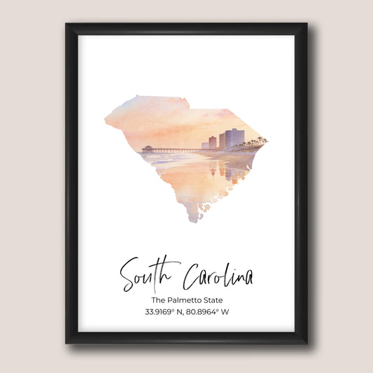 South Carolina State Map