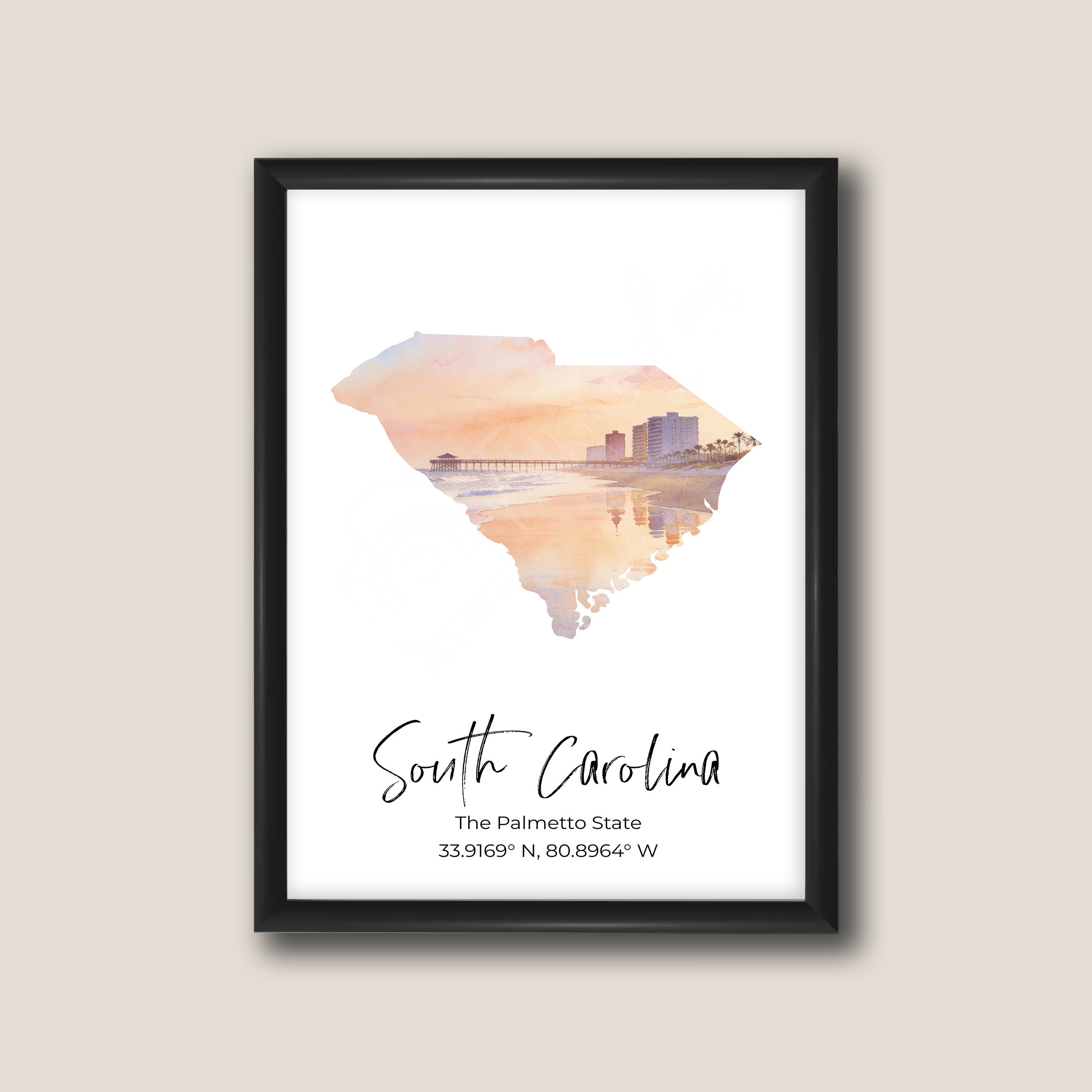 South Carolina State Map