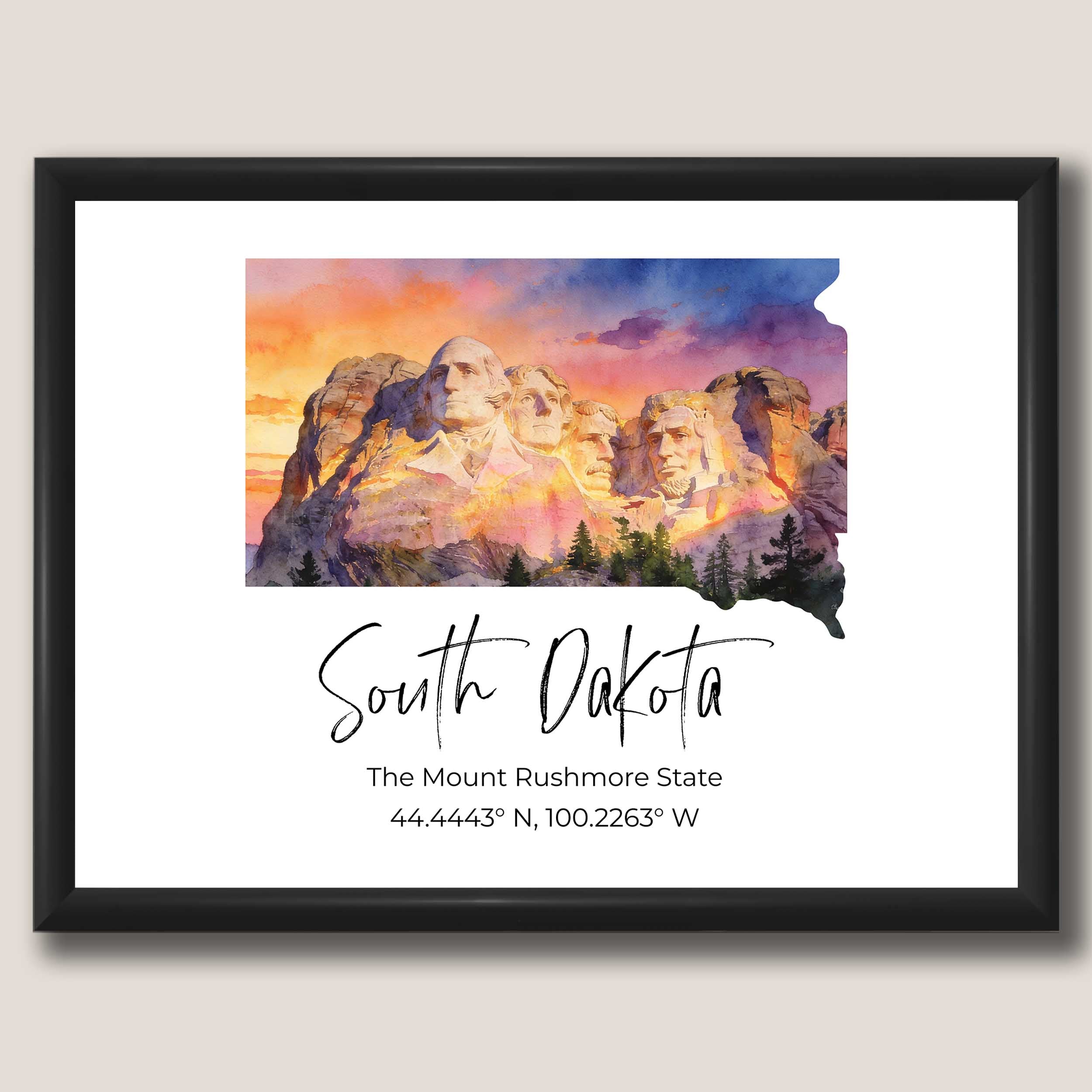 South Dakota State Map