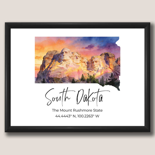 South Dakota State Map