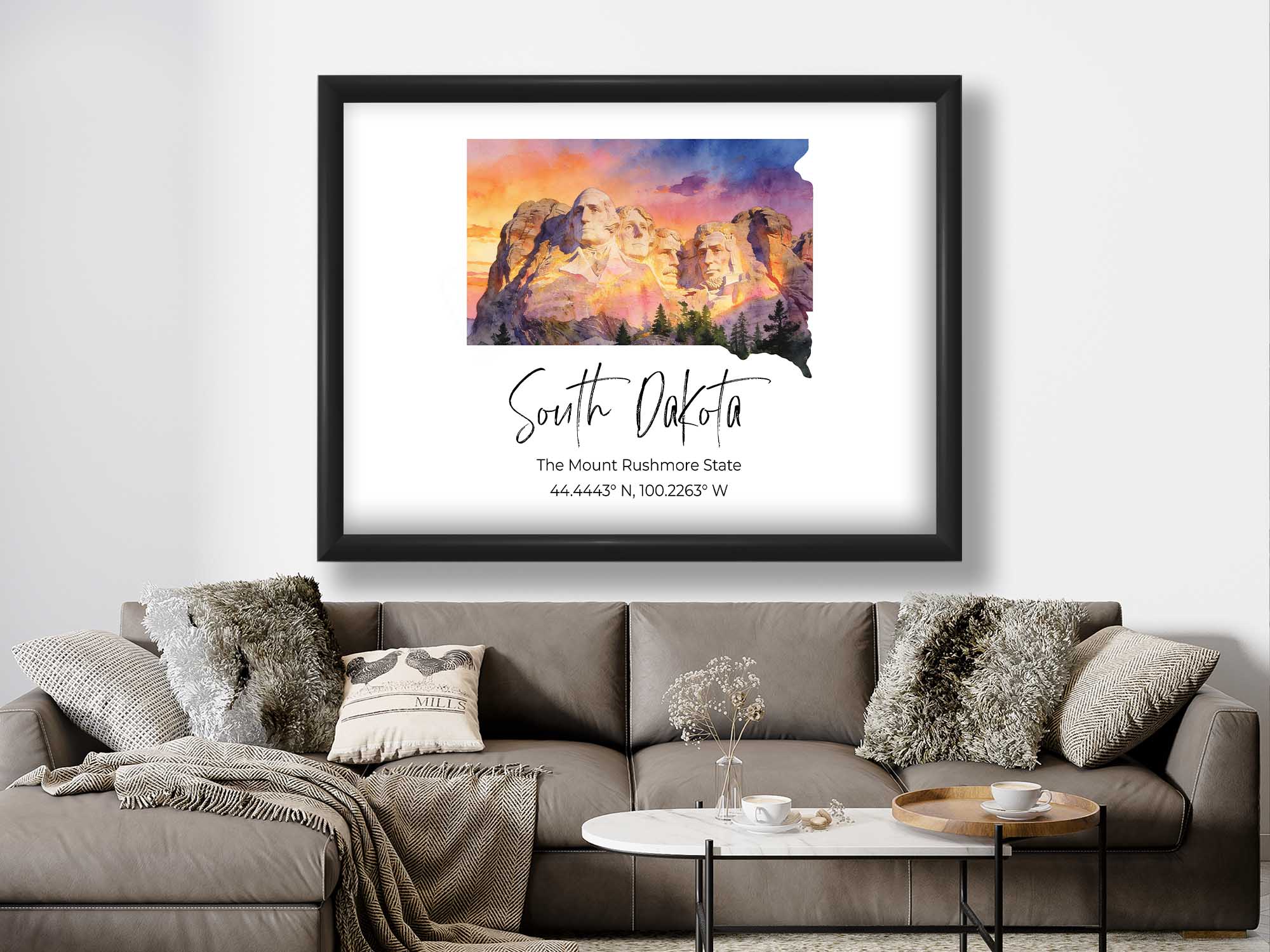 South Dakota State Map