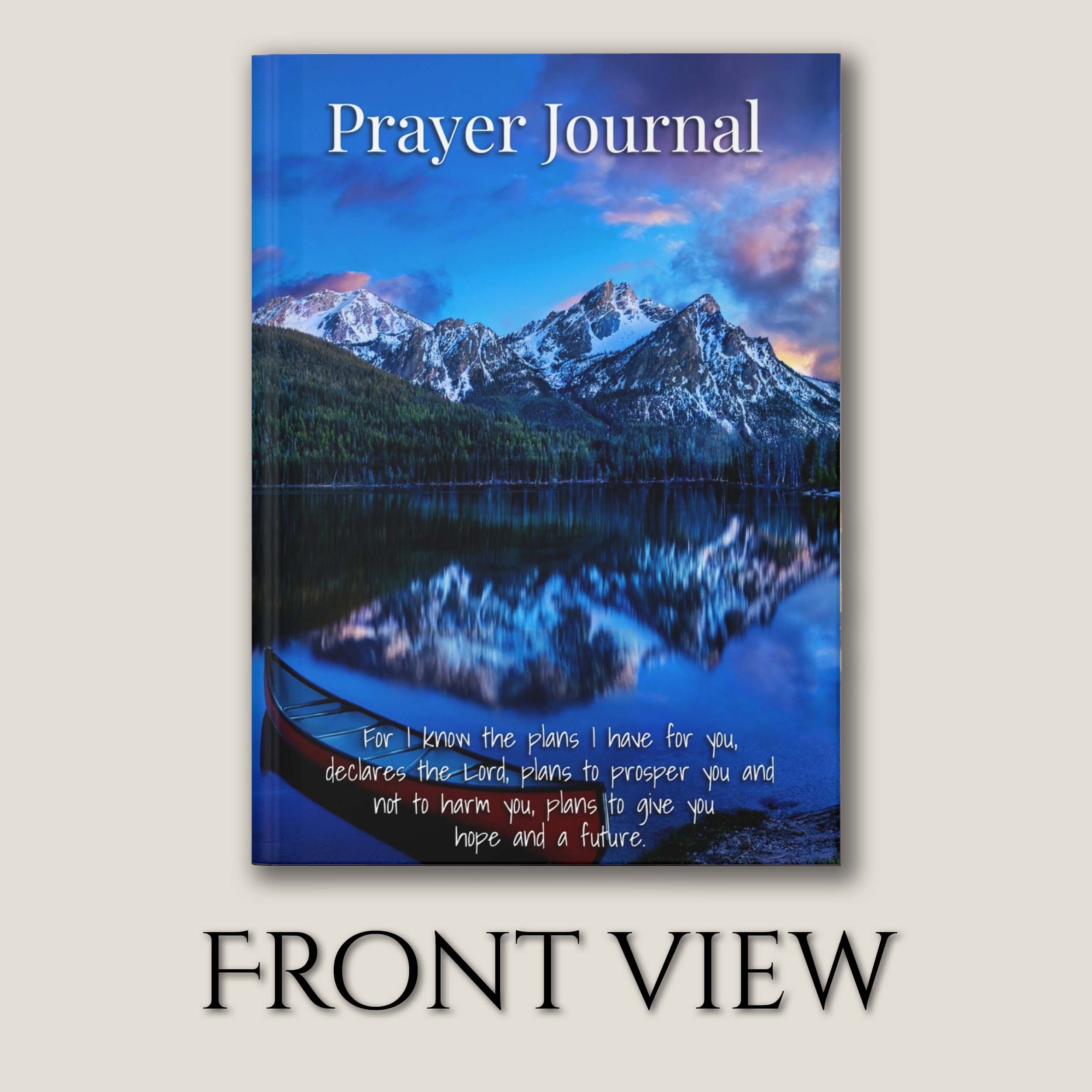 Prayer Journal Hardcover, Stanley Lake Sawtooth Mountains