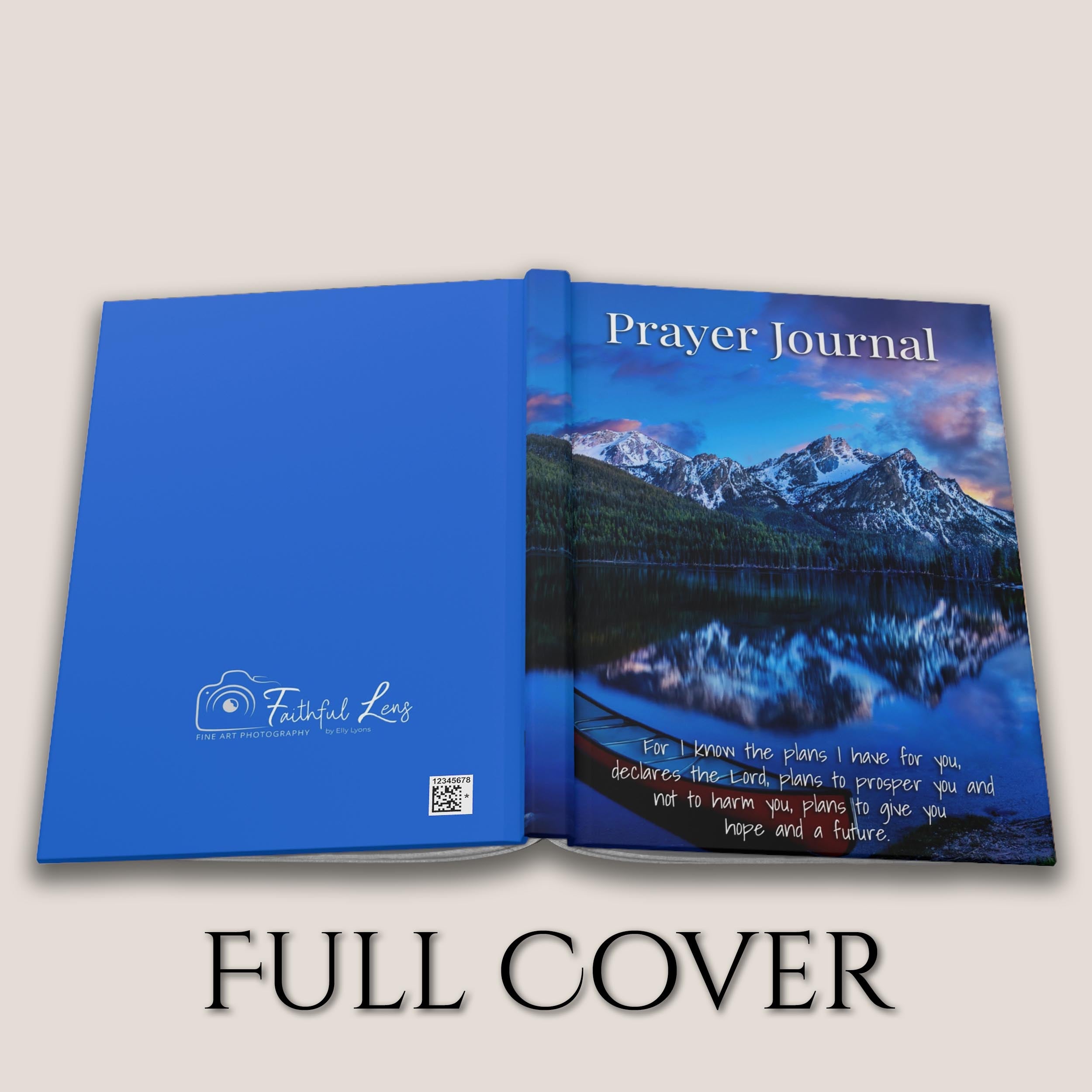 Prayer Journal Hardcover, Stanley Lake Sawtooth Mountains