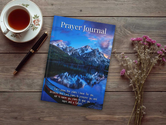 Prayer Journal Hardcover, Stanley Lake Sawtooth Mountains