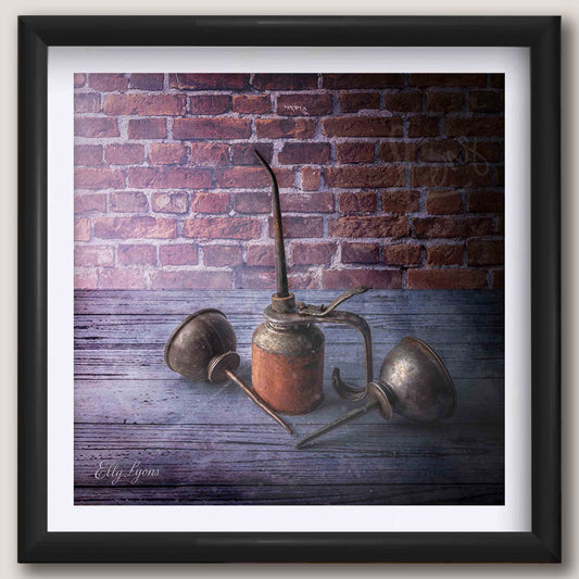 Vintage Oil Can Still Life “Stories in Time”