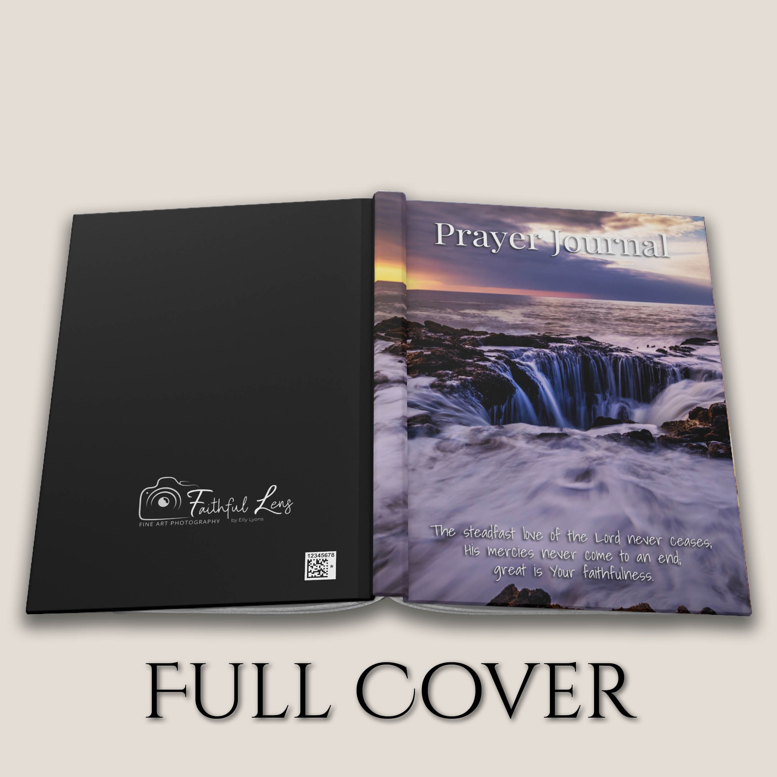 Prayer Journal Hardcover, Thor's Well Oregon Coast