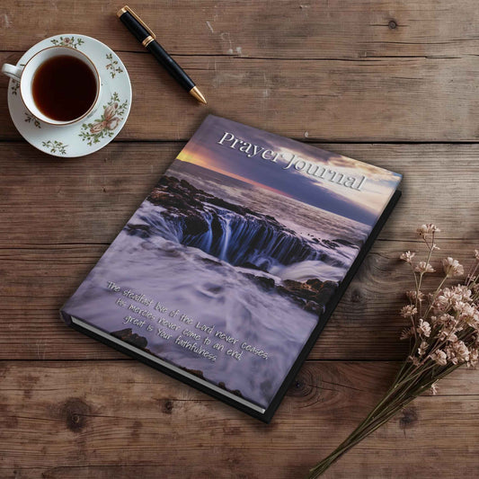 Prayer Journal Hardcover, Thor's Well Oregon Coast