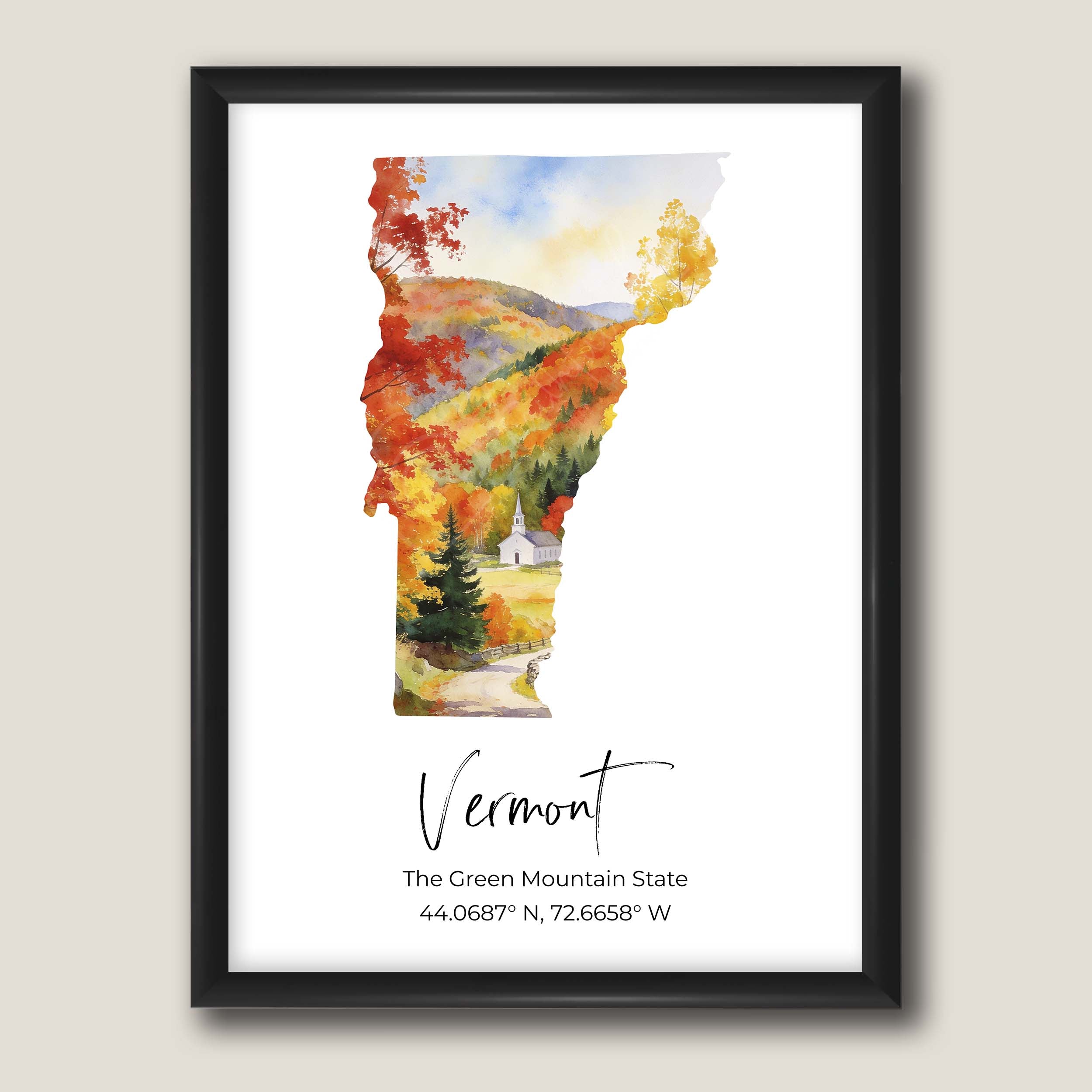 Vermont State Map