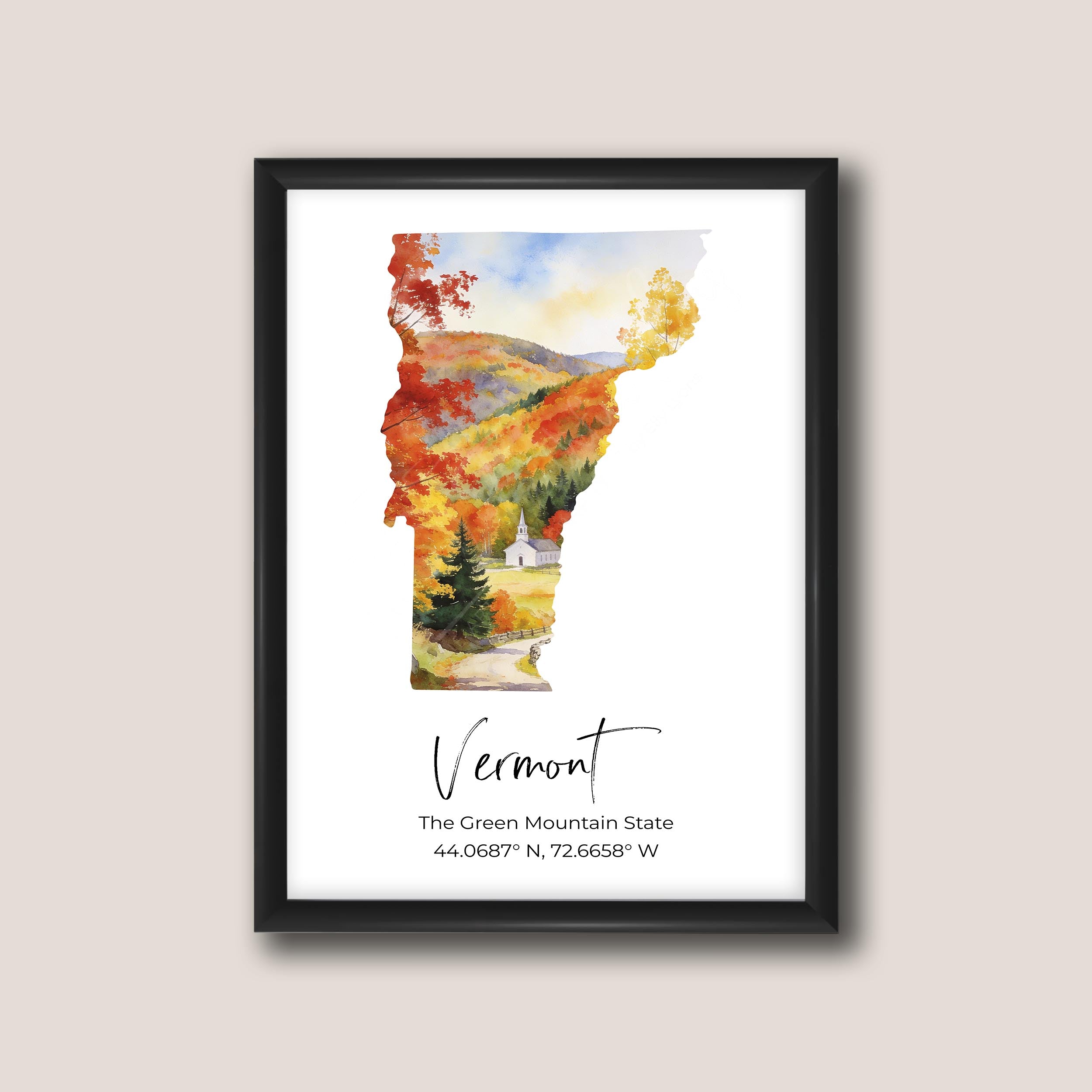 Vermont State Map