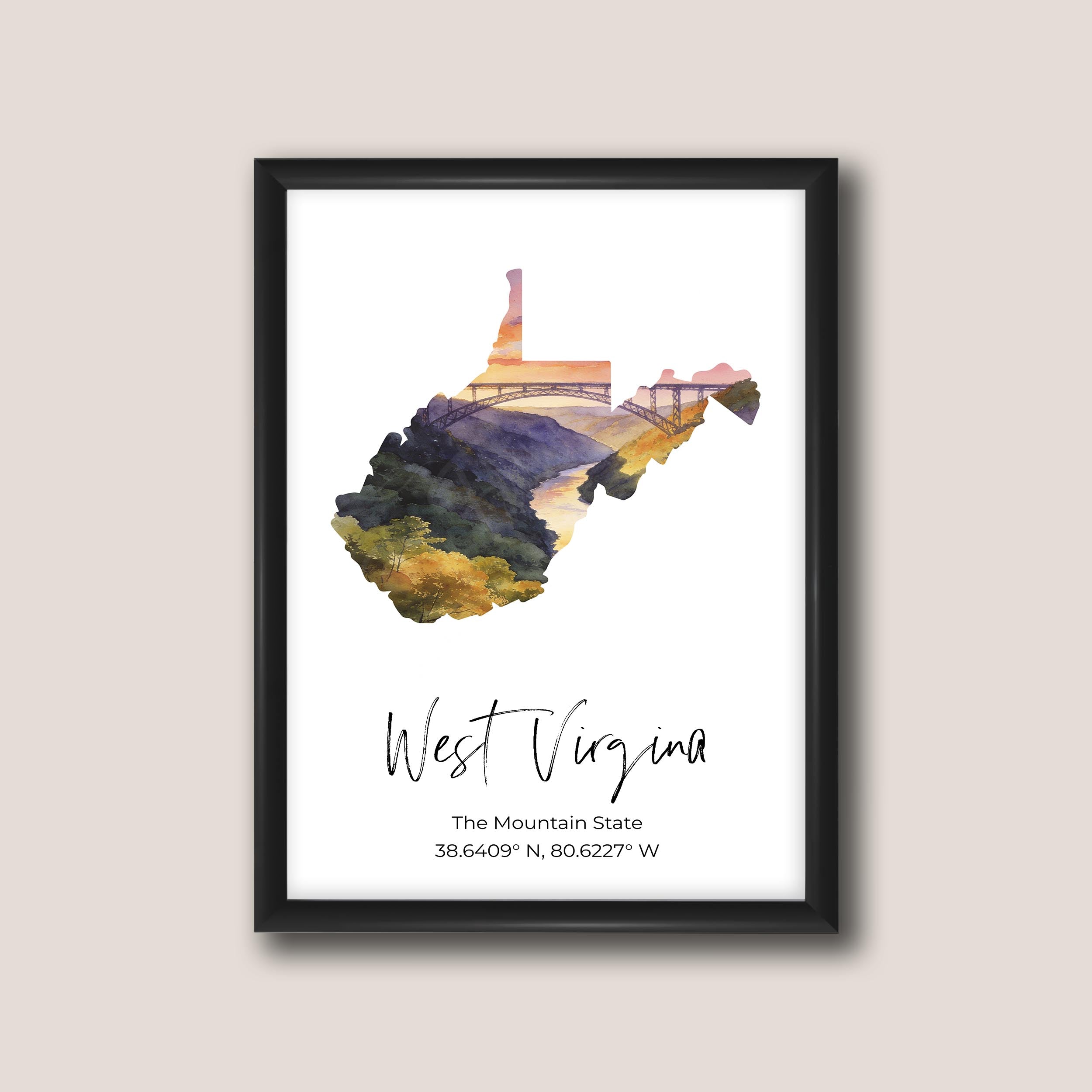 West Virginia State Map