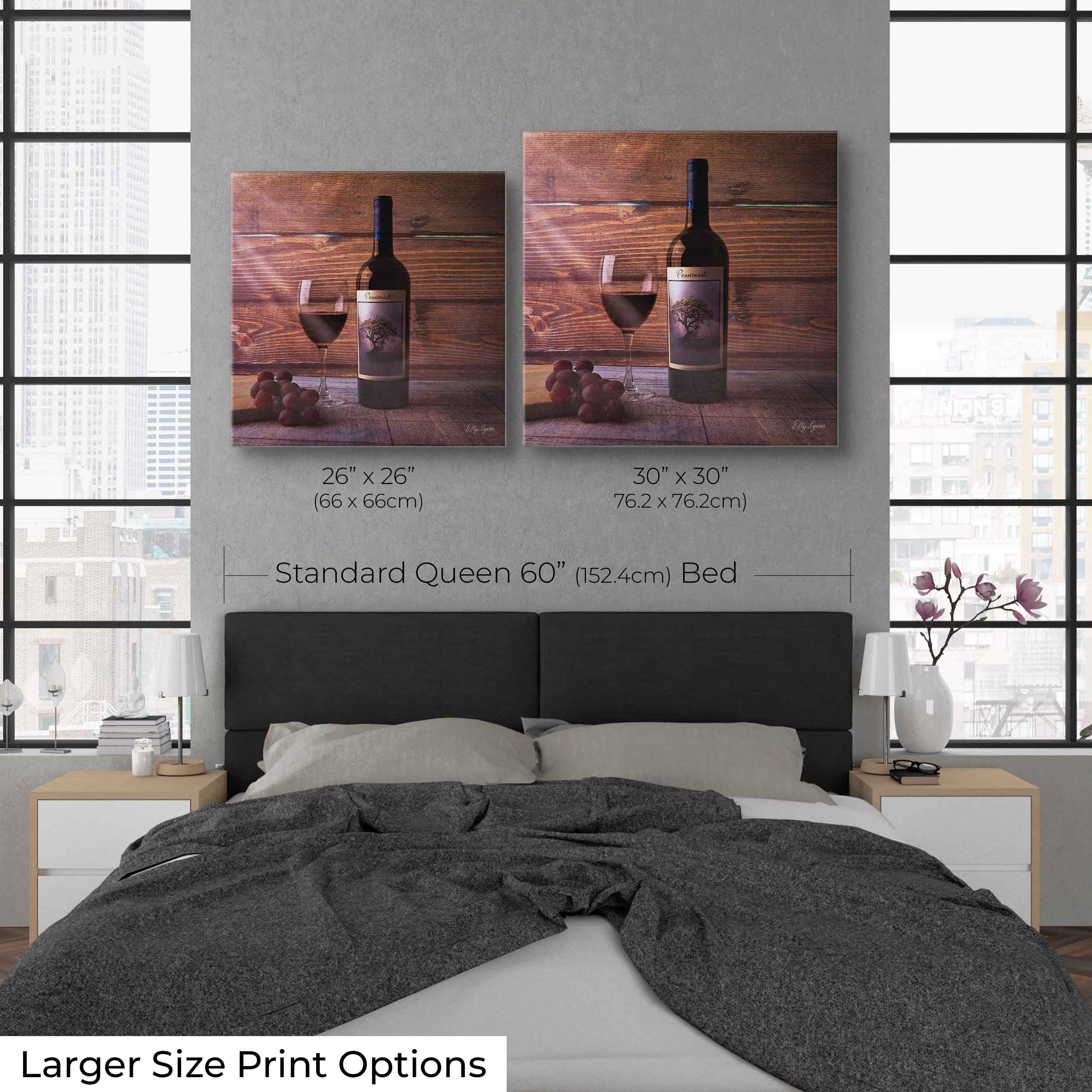 Wine & Grapes Still Life “Savor This Moment”