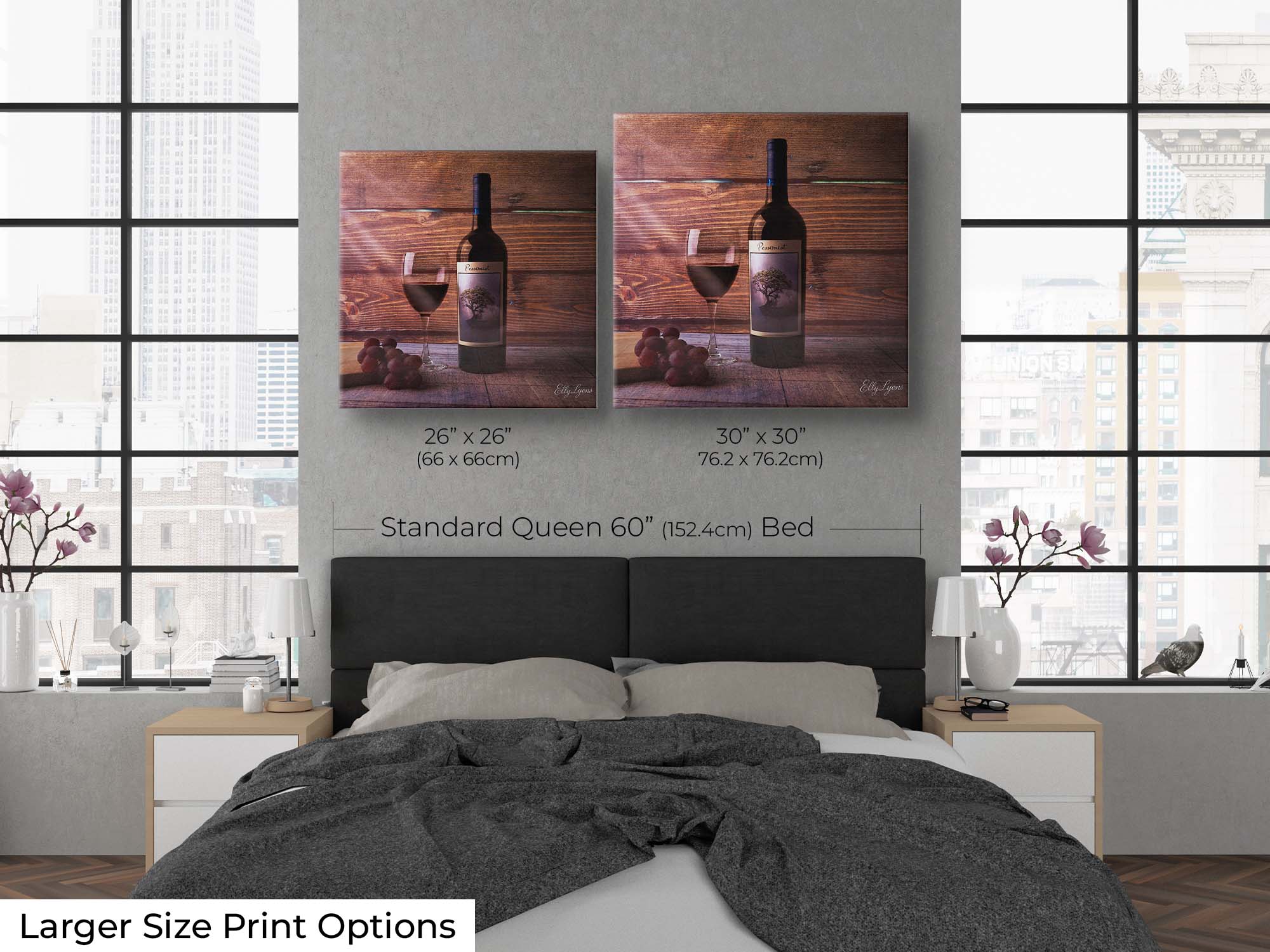 Wine & Grapes Still Life “Savor This Moment”