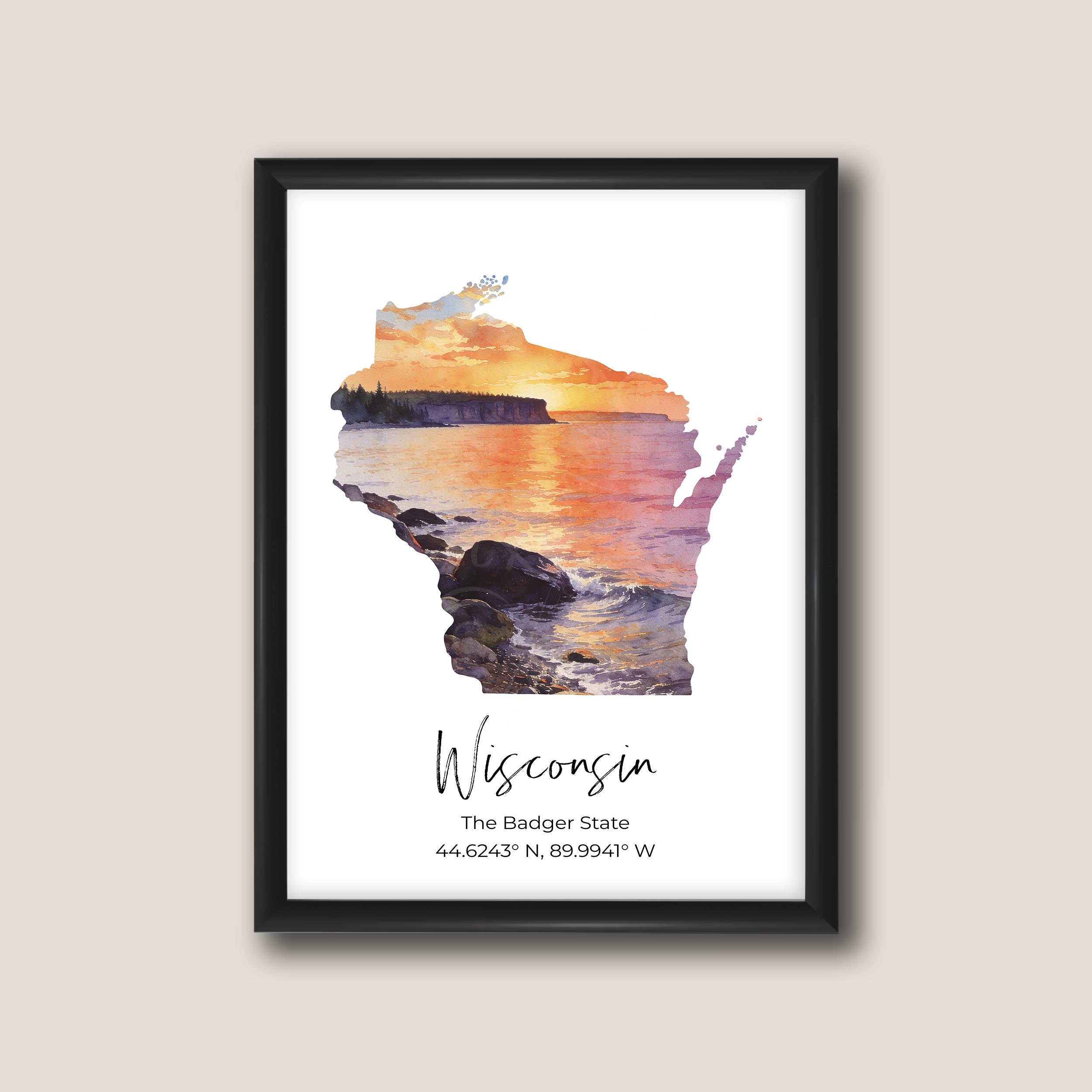 Wisconsin State Map