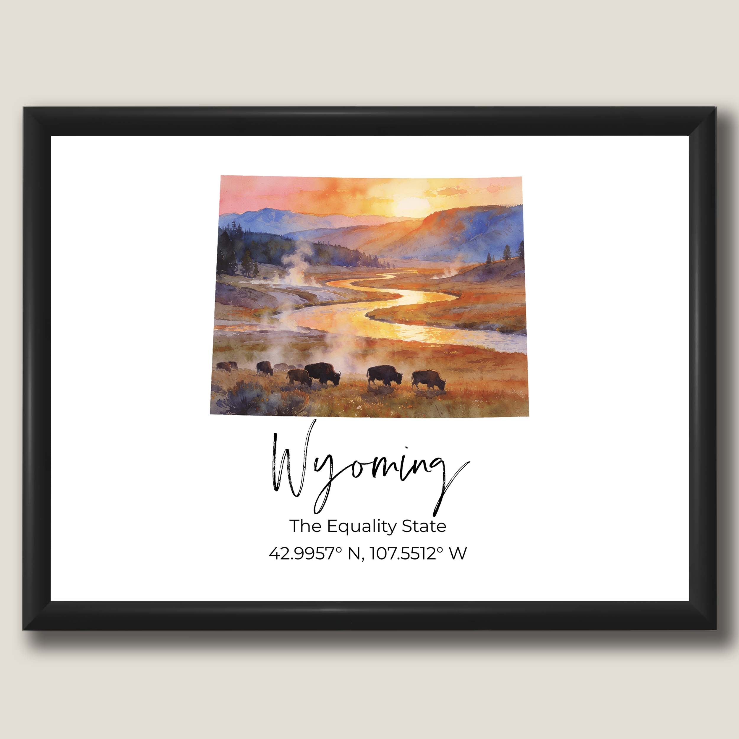 Wyoming State Map