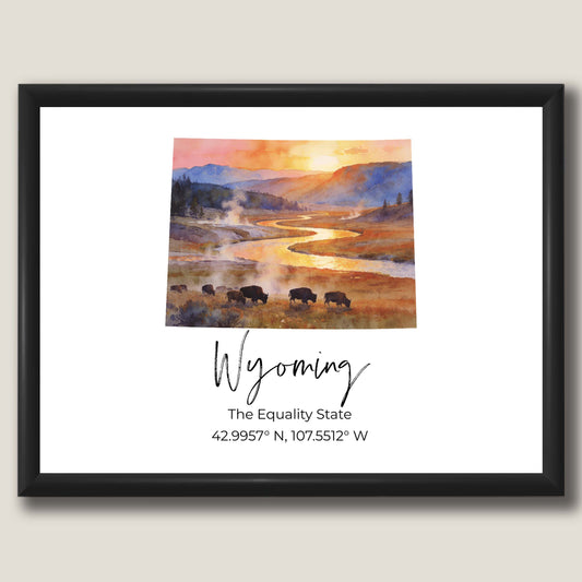 Wyoming State Map