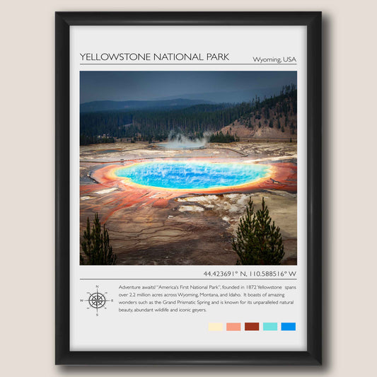 Yellowstone National Park Travel Poster