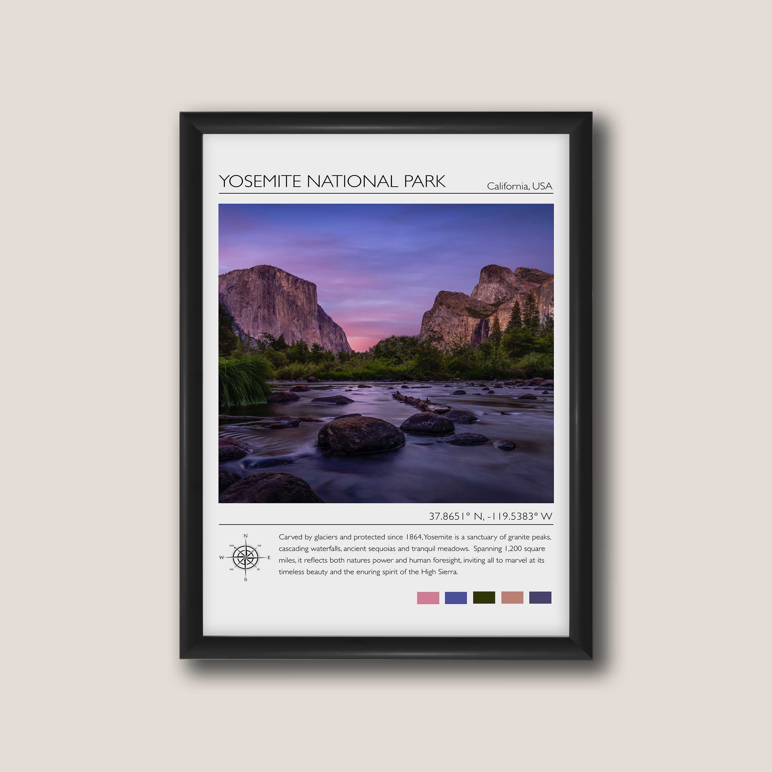 Yosemite National Park Travel Poster