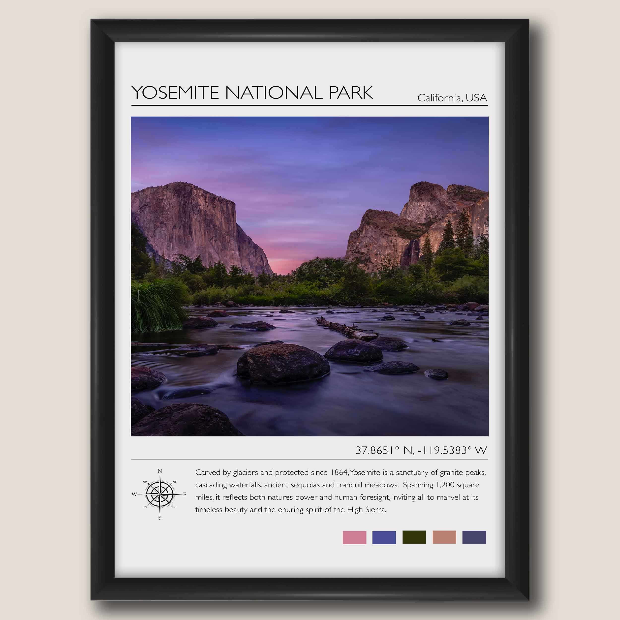Yosemite National Park Travel Poster #1