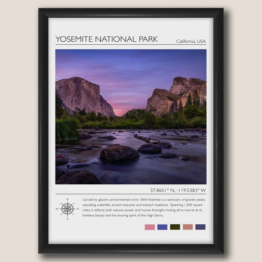 Yosemite National Park Travel Poster #1