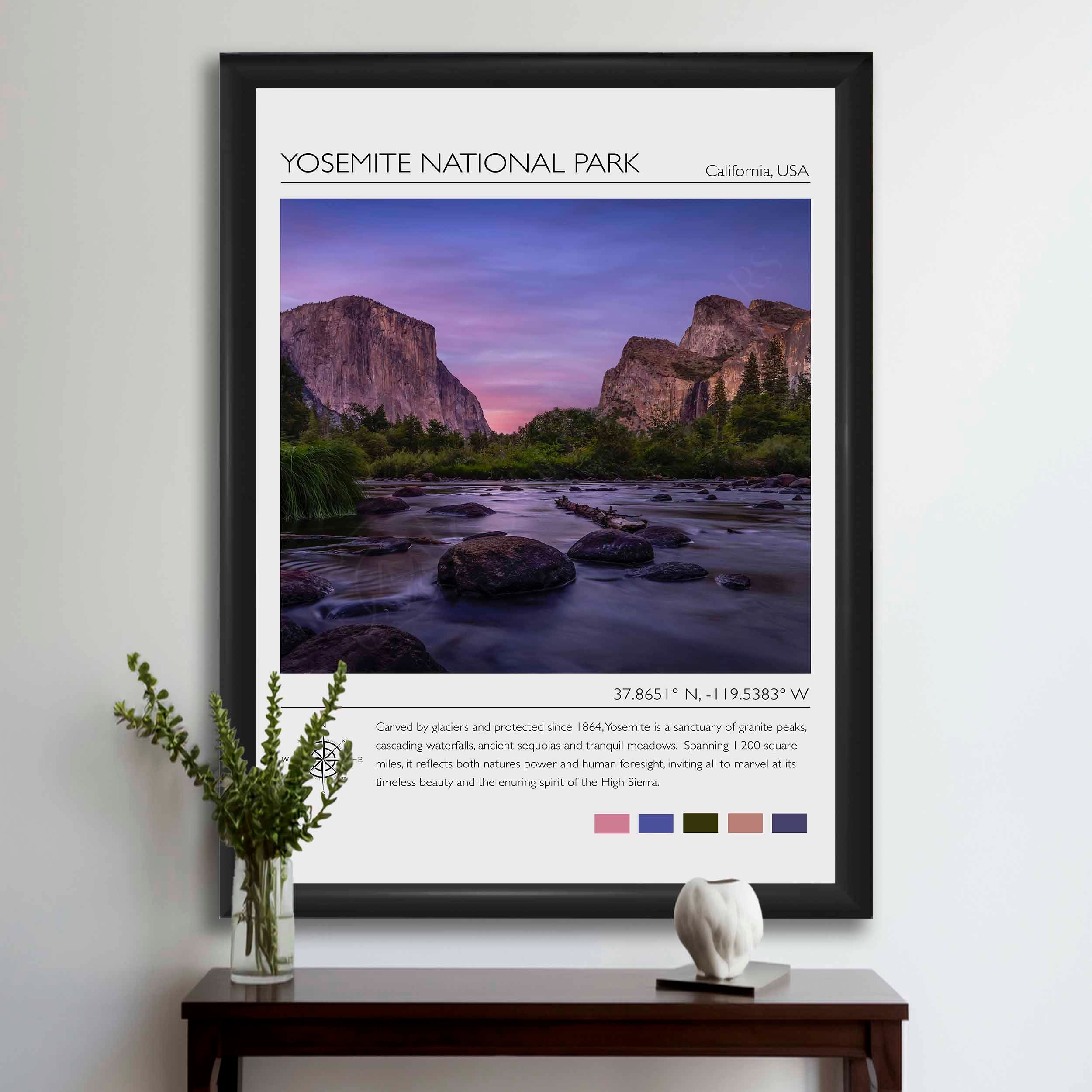 Yosemite National Park Travel Poster #1