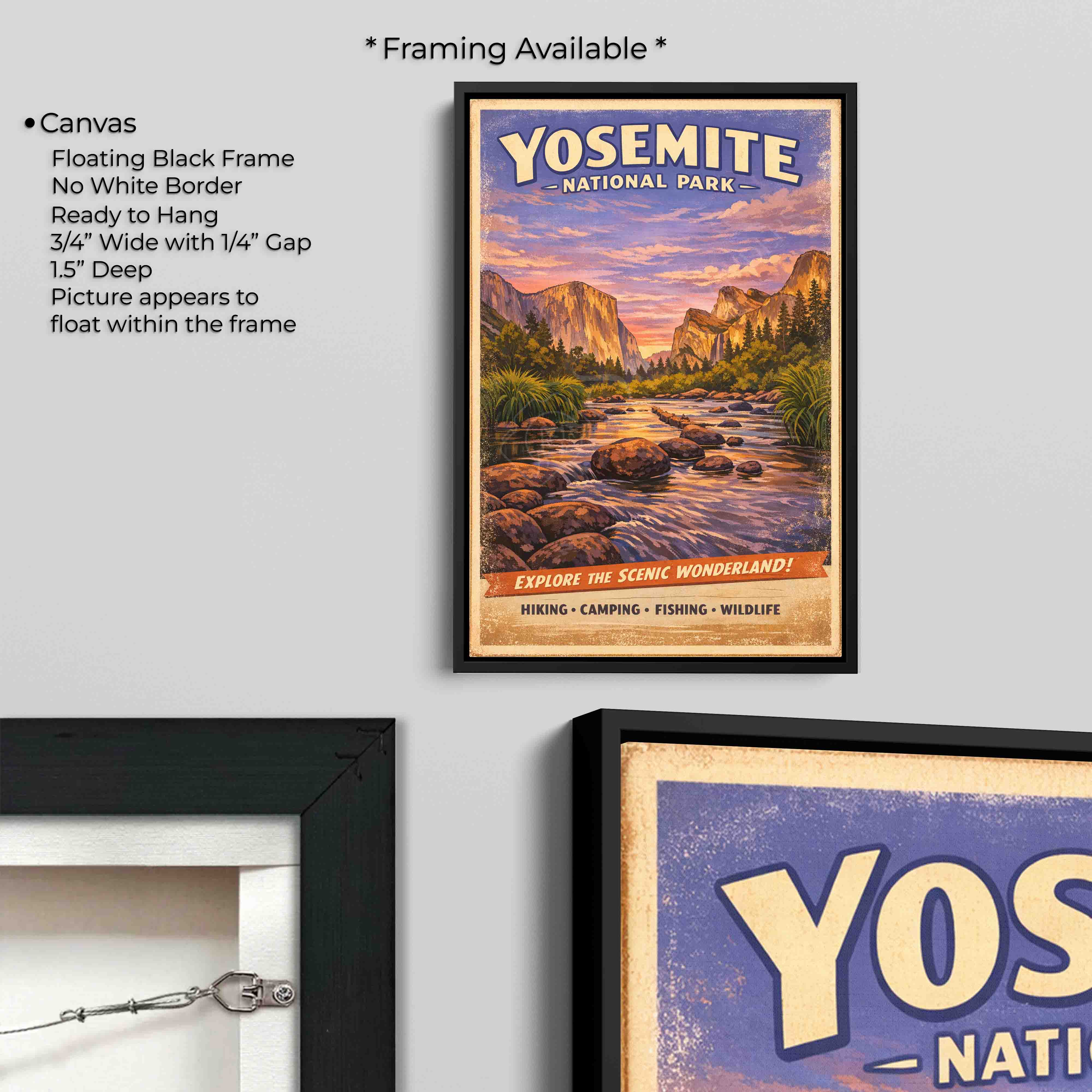 Yosemite El Capitan Vintage Travel Poster
