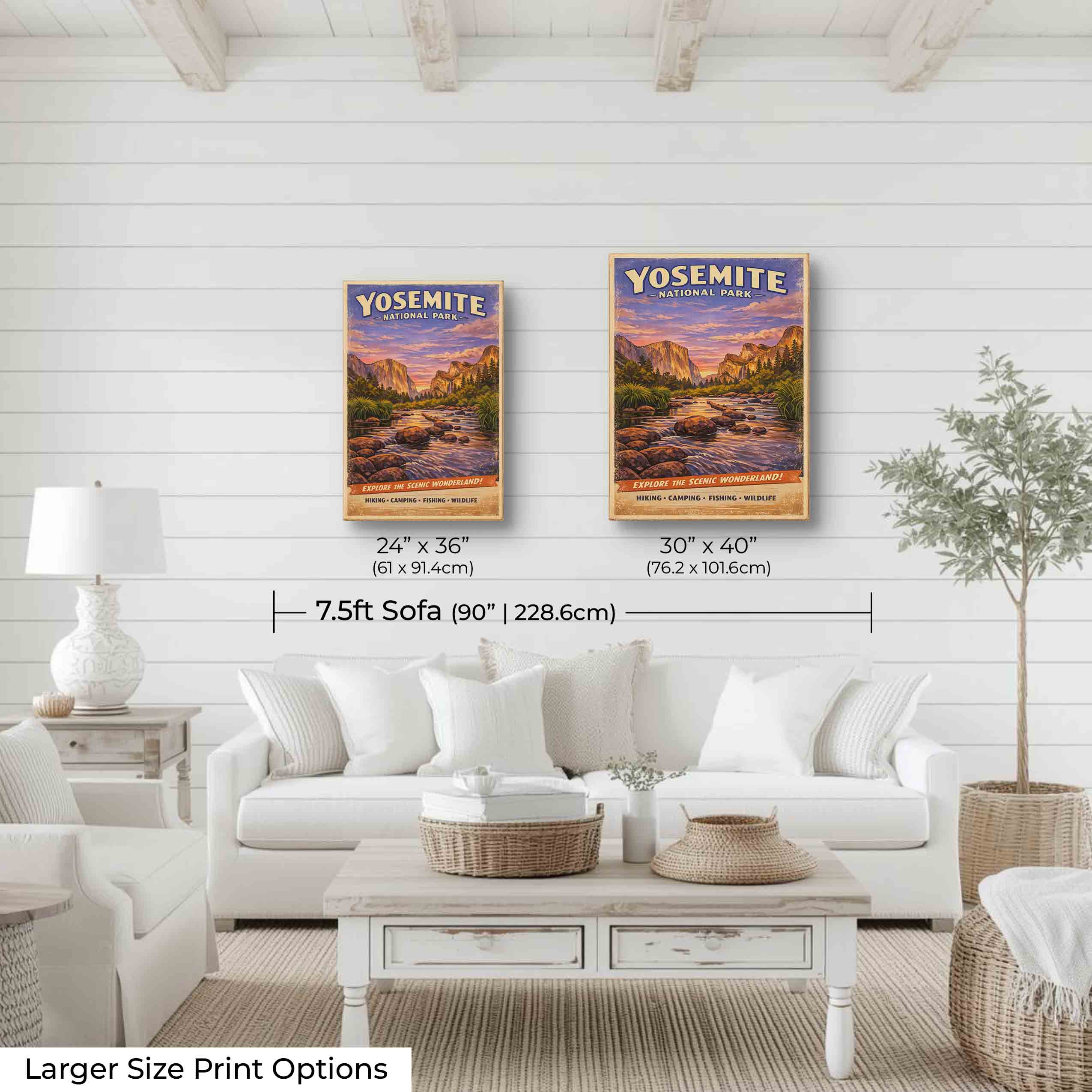 Yosemite El Capitan Vintage Travel Poster